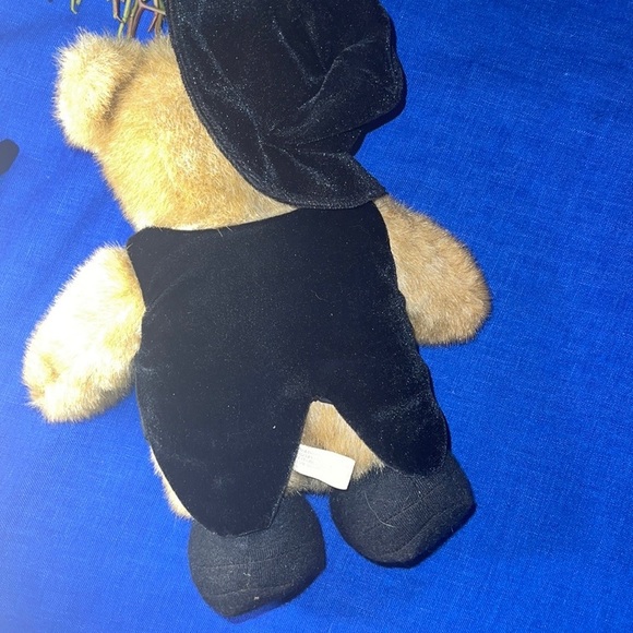 Rare VTG Stichler Plush Brown Bear Happy New Year 2000 Celebrating. - Picture 4 of 5